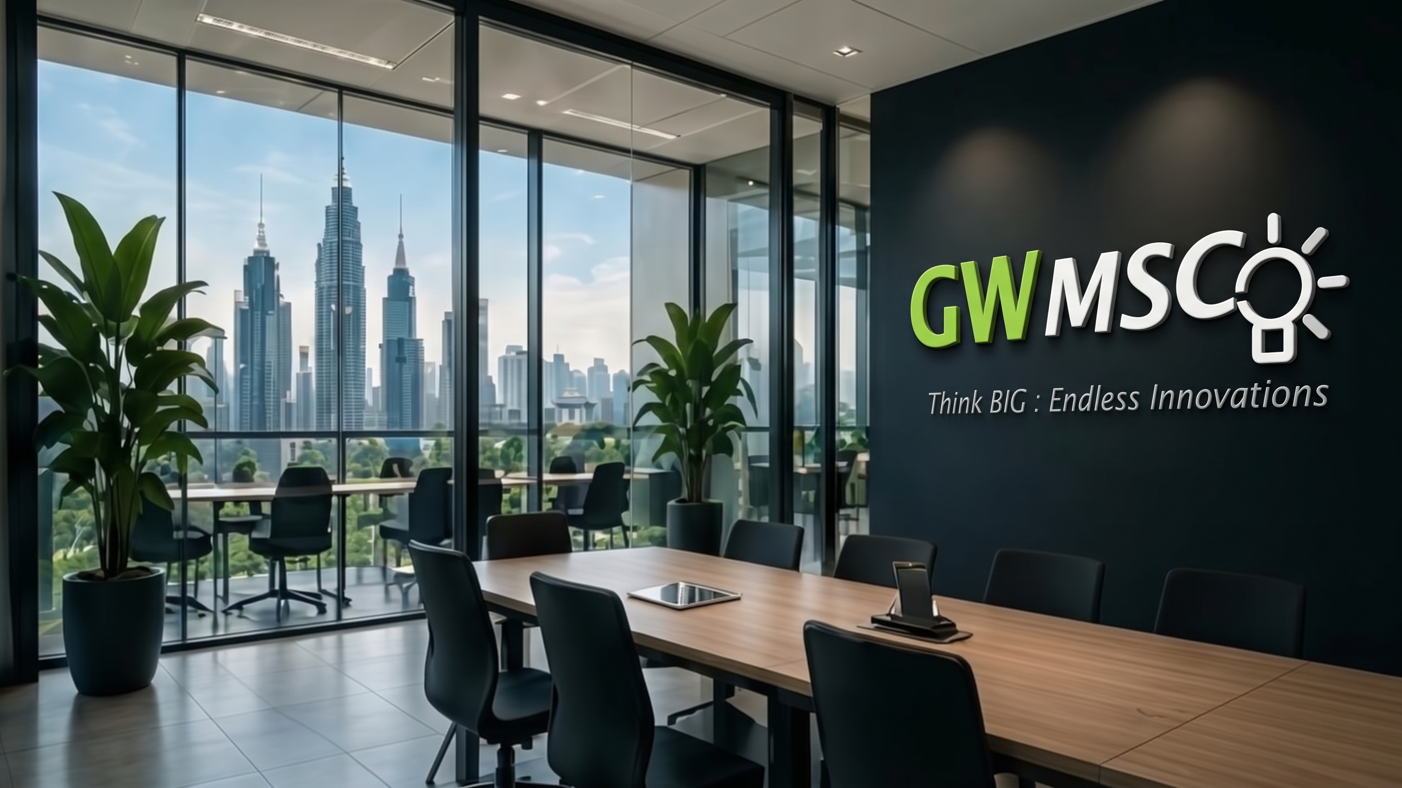 Greenwave MSC Conference Room overlooking City Skyline